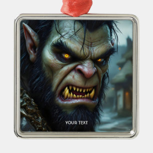 Ornamento De Metal Fantasy - Grande Guerreiro Forte