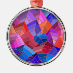 Ornamento De Metal Fantasy Mounains View do Céu