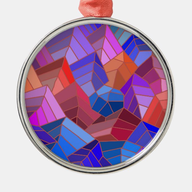 Ornamento De Metal Fantasy Mounains View do Céu (Frente)