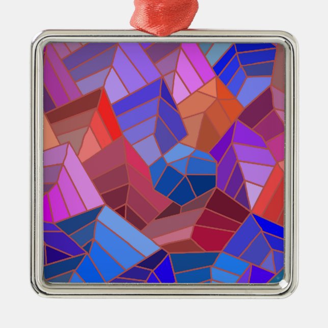 Ornamento De Metal Fantasy Mounains View do Céu (Frente)