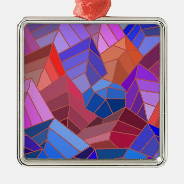 Ornamento De Metal Fantasy Mounains View do Céu (Frente)