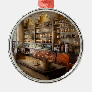 Ornamento De Metal Farmacêutico - o dispensatório
