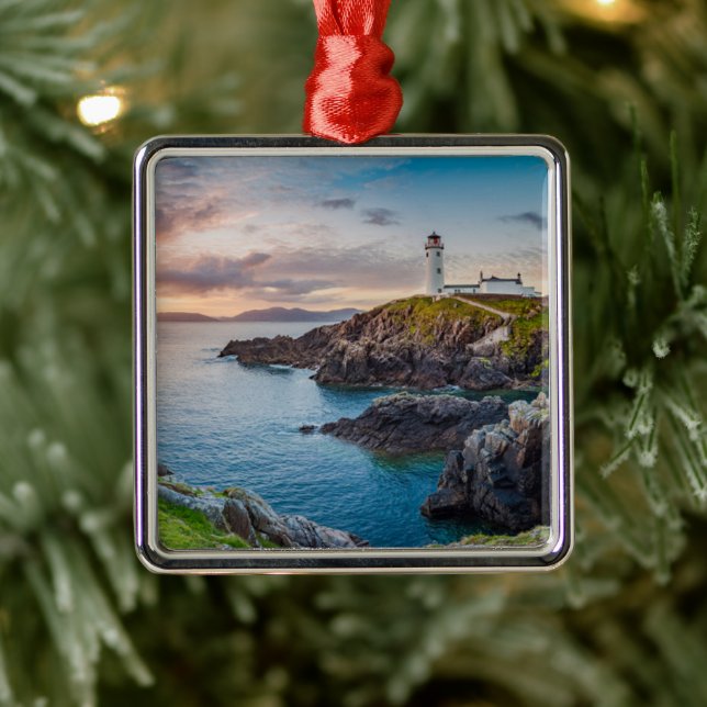 Ornamento De Metal Faróis | Fanad Head Lighthouse Irlanda (Árvore)