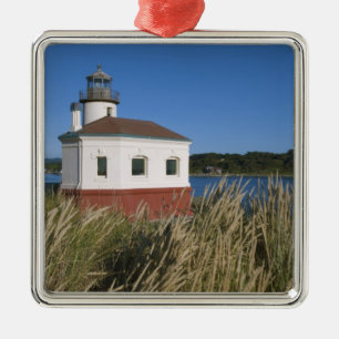 Ornamento De Metal Farol Coquille River, Oregon, EUA