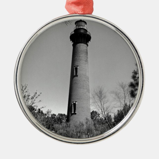 Ornamento De Metal Farol Currituck (Frente)