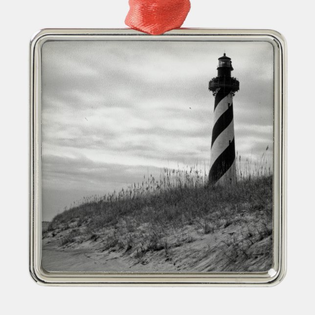 Ornamento De Metal Farol de Cape Hatteras (Frente)