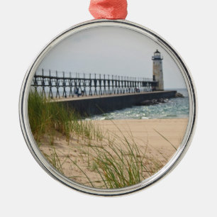 Ornamento De Metal Farol de Manistee