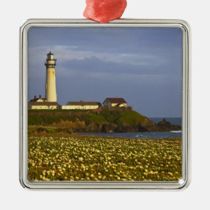 Ornamento De Metal Farol em Pigeon Point State Beach em San