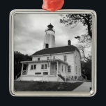 Ornamento De Metal Farol Sandy Hook<br><div class="desc">Farol Sandy Hook</div>