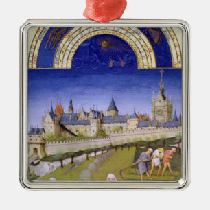 Ornamento De Metal Fascimile de junho: Ceifa