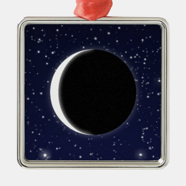 Ornamento De Metal Fases da Lua (Frente)