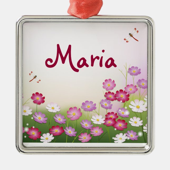 Ornamento De Metal Fashion Floral Retro-Legal Bonito (Frente)