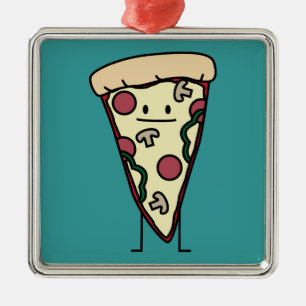 Ornamento De Metal Fatia da pizza