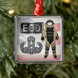 Ornamento De Metal Fato de bomba EOD