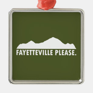 Ornamento De Metal Fayetteville Arkansas, por favor