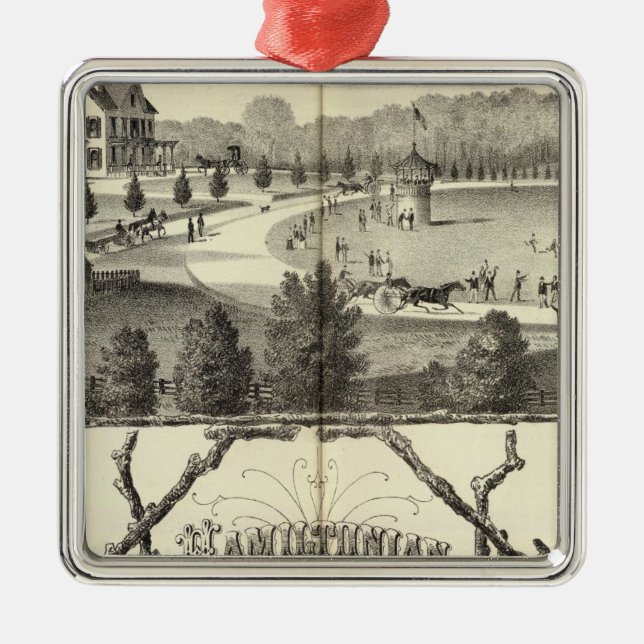 Ornamento De Metal Fazenda Hamiltonian em Middletown, NJ (Frente)