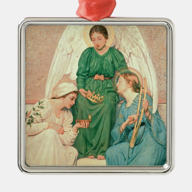 Ornamento De Metal Fé, esperança e amor (Frente)