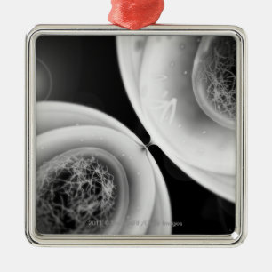 Ornamento De Metal Feche acima do olhar na divisão de pilha