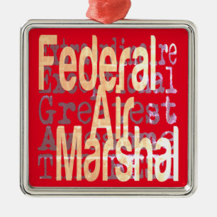 Ornamento De Metal Federal Air Marshall Extraordinaire