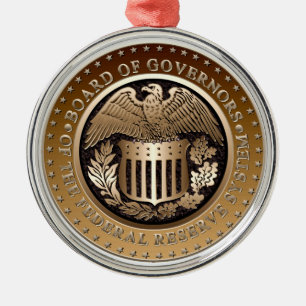 Ornamento De Metal Federal Reserve