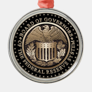 Ornamento De Metal Federal Reserve