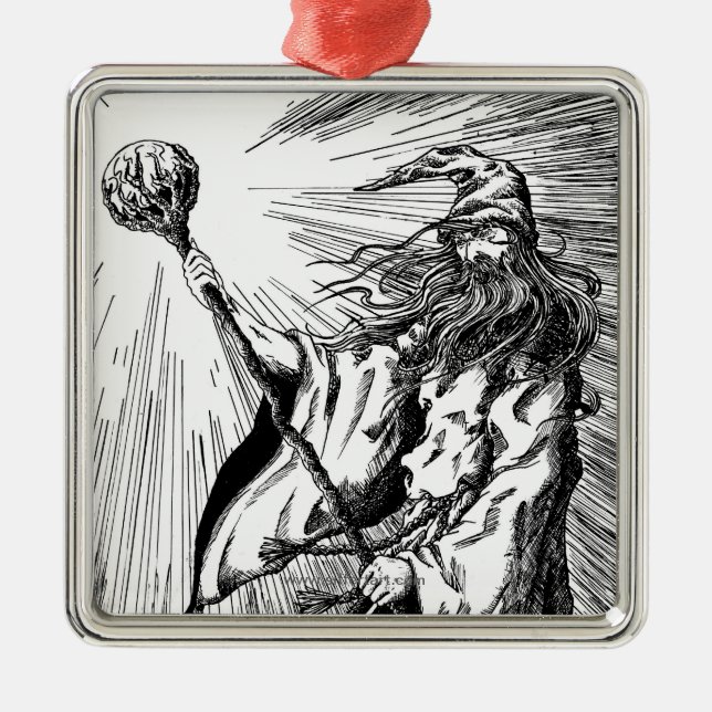 Ornamento De Metal Feiticeiro (Frente)