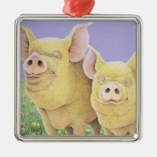 Ornamento De Metal Felicidade