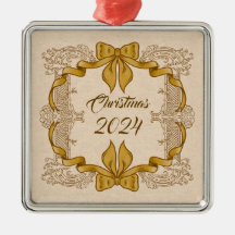 Feliz Arco Dourado da Vintage de Natal