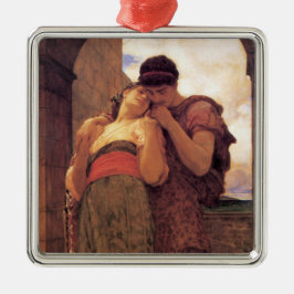 Ornamento De Metal Feliz Casado (por Frederic Leighton)