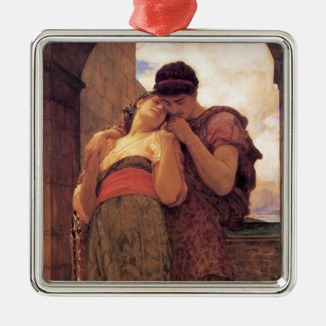 Ornamento De Metal Feliz Casado (por Frederic Leighton) (Frente)