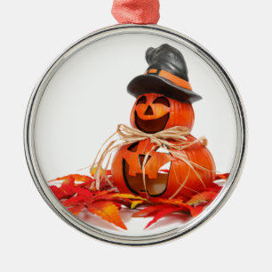 Ornamento De Metal Feliz Dia das Bruxas do Jack O Lanterna