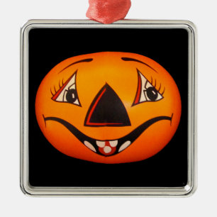 Ornamento De Metal Feliz Jack O’ Lanterna Halloween