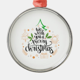 Ornamento De Metal feliz natal