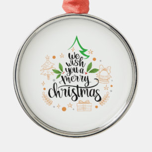 Ornamento De Metal feliz natal