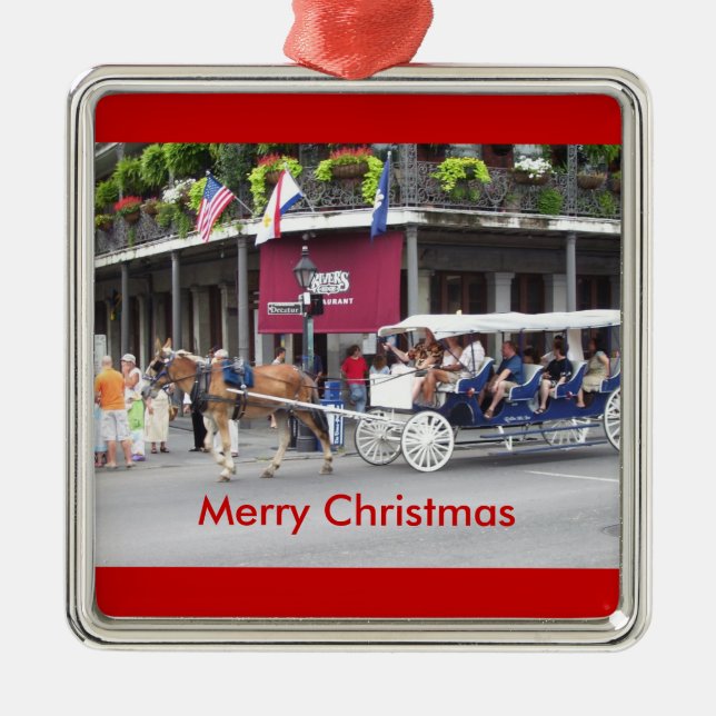 Ornamento De Metal Feliz Natal (Frente)