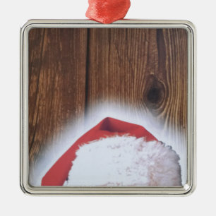 Ornamento De Metal Feliz Natal, Chapéu dos Papais noeis