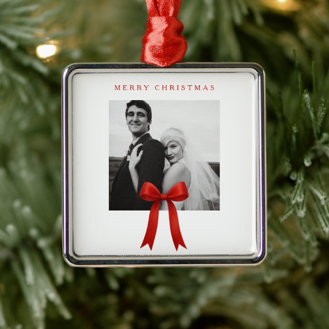 Ornamento De Metal Feliz Natal do Arco Vermelho (Árvore)