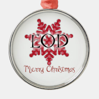 Ornamento De Metal Feliz Natal do EOD