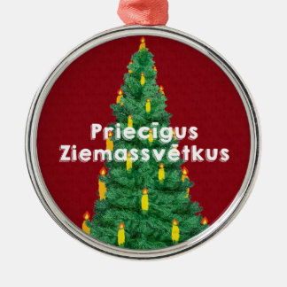 Ornamento De Metal Feliz Natal III Priecīgus Ziemassvētkus