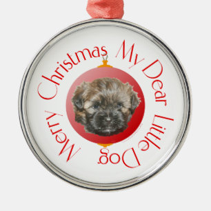 Ornamento De Metal Feliz Natal Querido Cachorro Resgatado