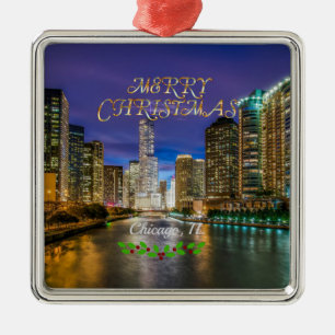 Ornamento De Metal Feliz Natal! Rio Chicago,