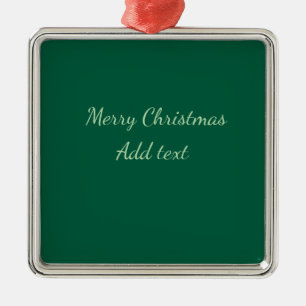 Ornamento De Metal Feliz Natal verde plano fundo solo feriado