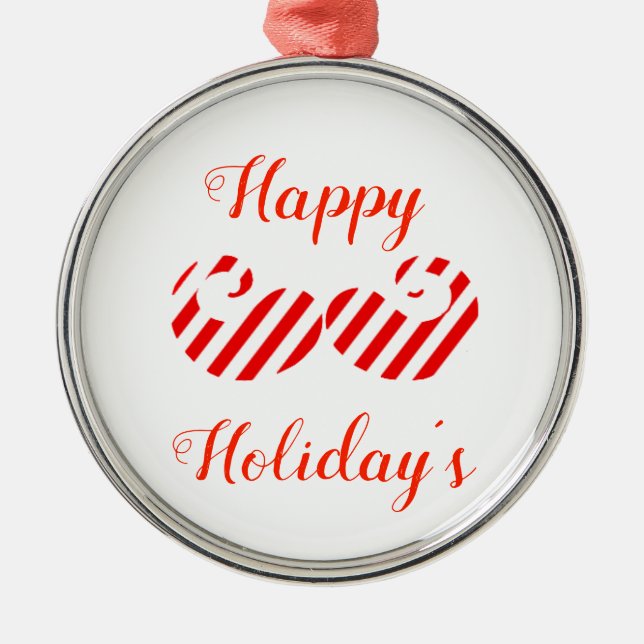 Ornamento De Metal Feliz Stachemus! (Frente)