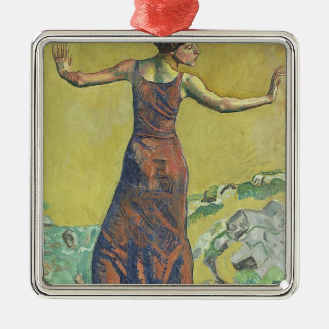 Ornamento De Metal Femme Joyeuse (Frente)