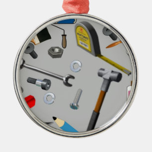 Ornamento De Metal Ferramentas do trabalhador manual