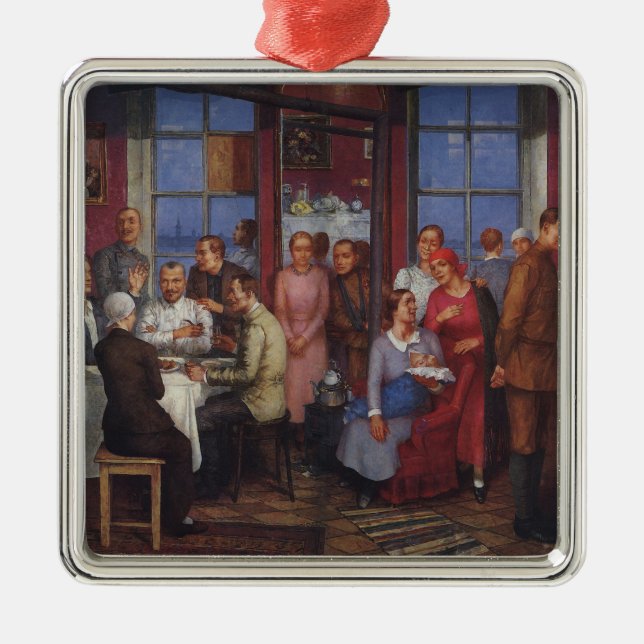 Ornamento De Metal Festa por mudar para uma nova casa (Frente)