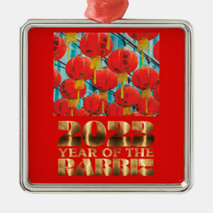 Ornamento De Metal Festival das Lanternas Chinês 2023 Novo Ano do Coe