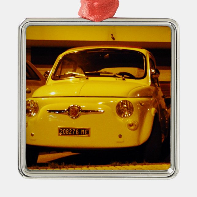 Ornamento De Metal Fiat 500 Abarth. (Frente)