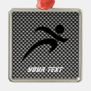 Ornamento De Metal Fibra do carbono do falso; Funcionamento