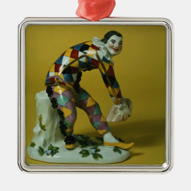 Ornamento De Metal Figura de Meissen do Harlequin, c.1750 (Frente)